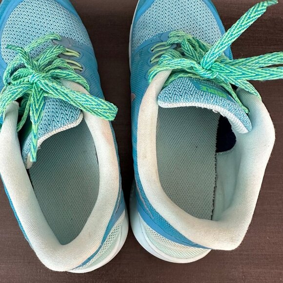 Nike‎ Free 5.0 Womens size 6.5 blue green running gym walking shoes - Picture 7 of 10